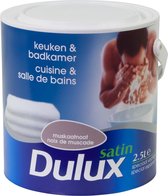 Dulux Keuken & Badkamer Verf - Satin - Muskaatnoot - 2.5L
