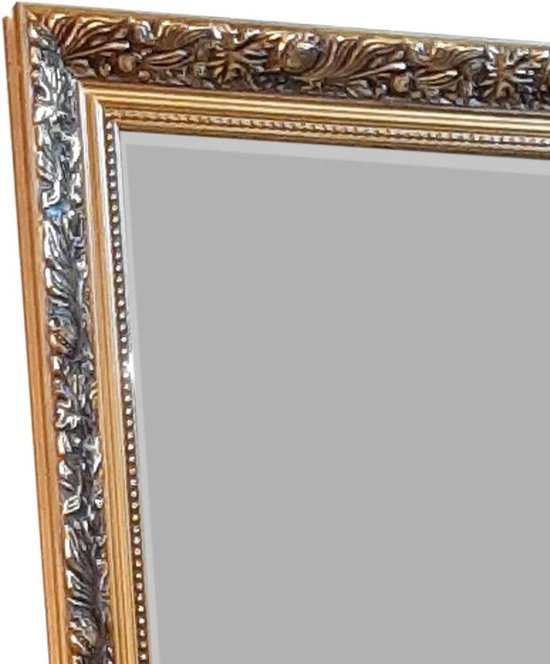 burgemeester Italiaans boter Spiegel met gouden barok lijst - Goudkleurige ornament - 50 x 150 cm |  bol.com