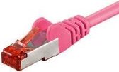 CAT6 S/FTP (PIMF) patchkabel / internetkabel 20 meter roze - netwerkkabel