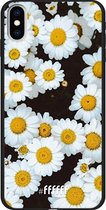 iPhone Xs Max Hoesje TPU Case - Daisies #ffffff