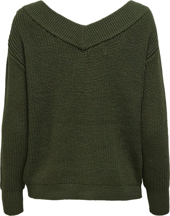 ONLY Onlmaga Life L/S Lace KNT Noos Pullover voor dames, Eggnoga, M