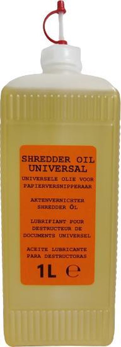 1 LITER Papierversnipperaar olie - Papiervernietiger olie - Shredder oil - Universeel toepasbaar - Smeerolie - duko-bins