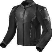 REV'IT! Glide Black Leather Motorcycle Jacket 52