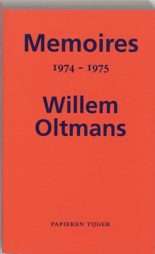 Cover van het boek 'Memoires 1974-1975' van Willem Oltmans