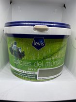 Levis Colores Del Mundo-Java- Muur en Plafond extra mat Kleur "Java Pure" 2.5l