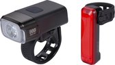 BBB Cycling NanoStrike & Signal 2.0 Fietsverlichting Set - Koplamp Fiets 600 Lumen - Achterlicht 50 Lumen - USB Oplaadbaar