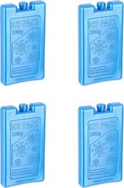 6x Blauwe koelelementen 200 gram 8 x 15 cm - Koelblokken/koelelementen voor koeltas/koelbox
