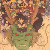 Retro Anime Vintage Collage Poster 55x18cm Verzameling van al je favoriete personages bij elkaar