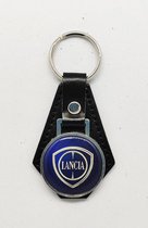 Sleutelhanger - Lancia - Leer - Leather - Metaal - Auto