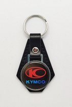 Sleutelhanger - Kymco - Leer - Leather - Metaal - Auto