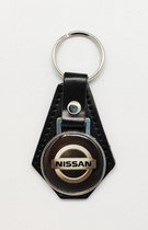 Sleutelhanger - Nissan - Leer - Leather - Metaal - Auto