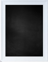 Zwart Krijtbord met Polystyrene Lijst - Wit - 42 x 52 cm - Lijstbreedte: 60 mm - Diep