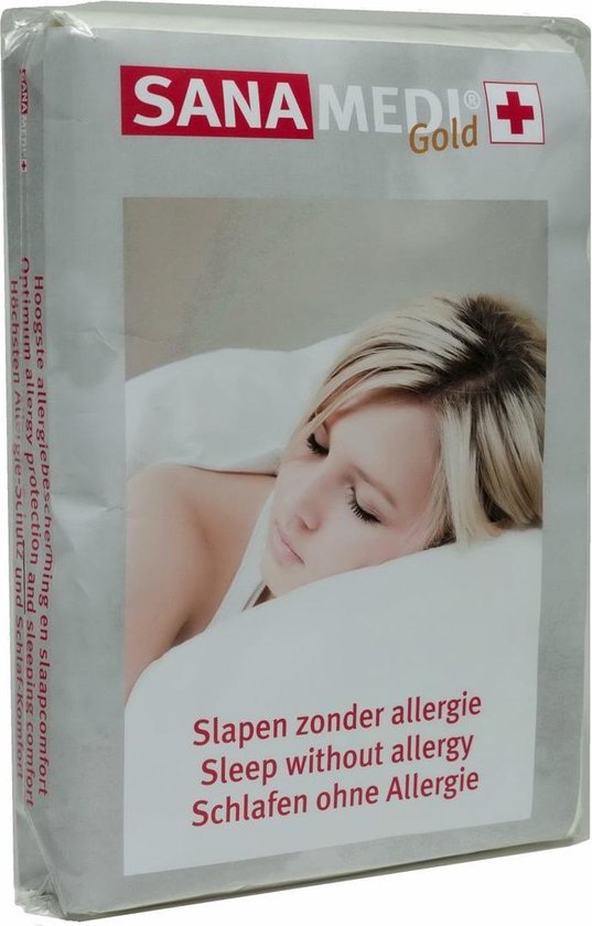 Sociaal herberg nieuws Sanamedi Gold matrashoes anti-allergie 90x200x35 cm huisstofmijt- en  allergeen stof dicht | bol.com