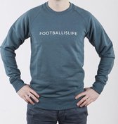 Duo Central Football is Life Voetbal Trui - Groenblauw - Maat M