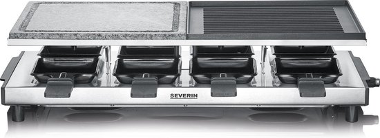 Foto: Severin rg2373 raclettegrill rvs zwart