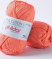 Phildar Phil Coton 3 corail Pack 10 x 50 gram