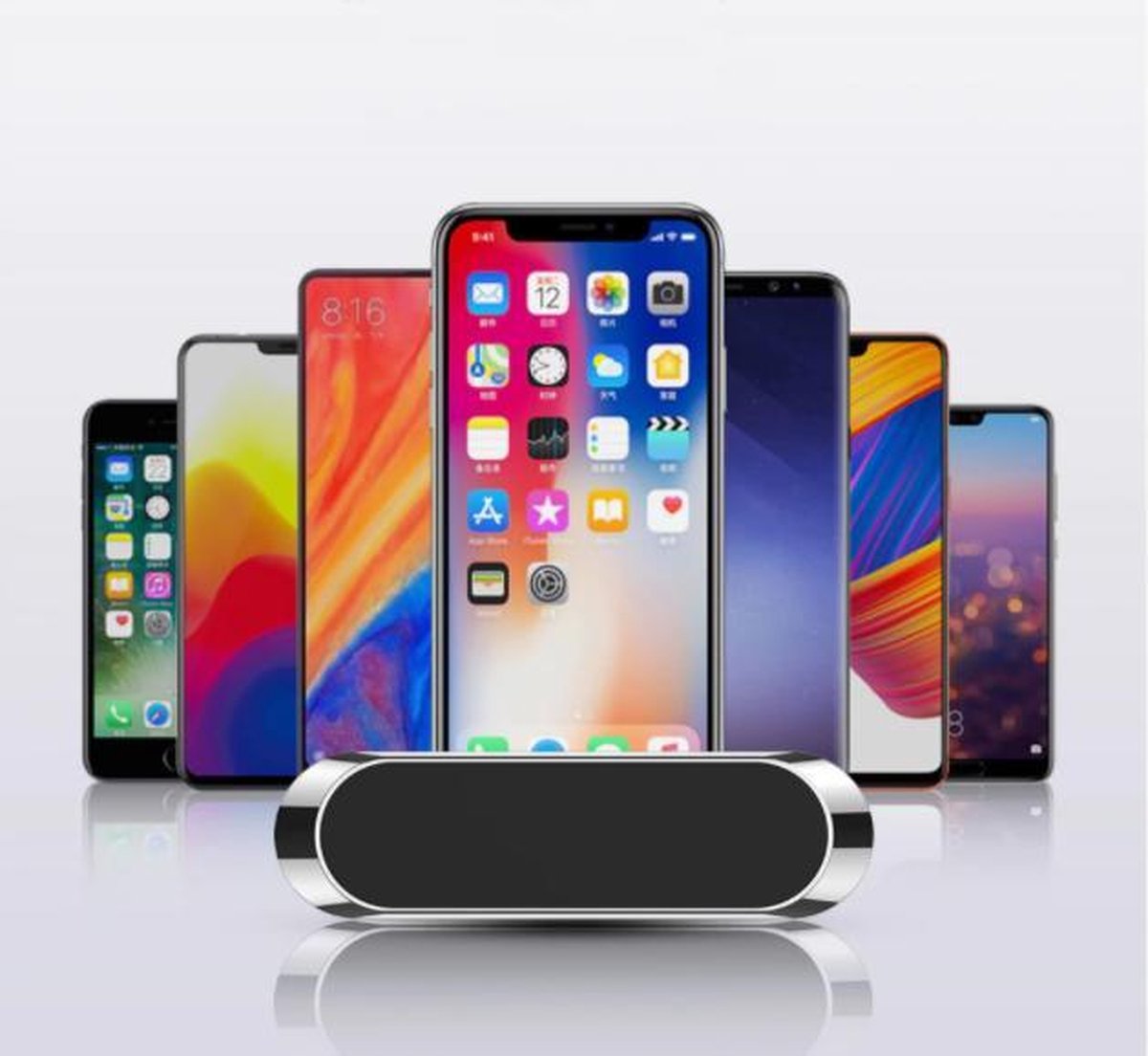Magneet Telefoonhouder Auto - Magnetisch - Dashboard - Magnetic - Magnetisch Plaatje - Auto Telefoonhouder van Merkloos / Sans marque — cadeau in Telefoon & Tablet - foto 6