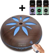 SensaHome ZEN500 Aroma diffuser - Inclusief Etherische Oliën - Zwart