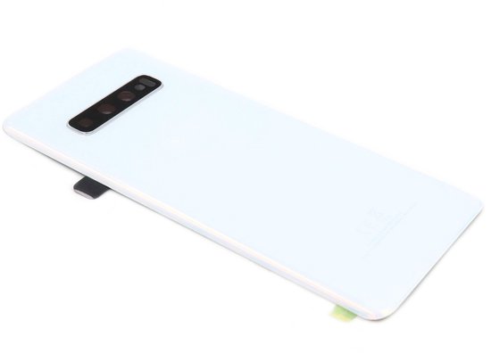 Voor Samsung Galaxy S10 Plus achterkant - batterij cover - wit