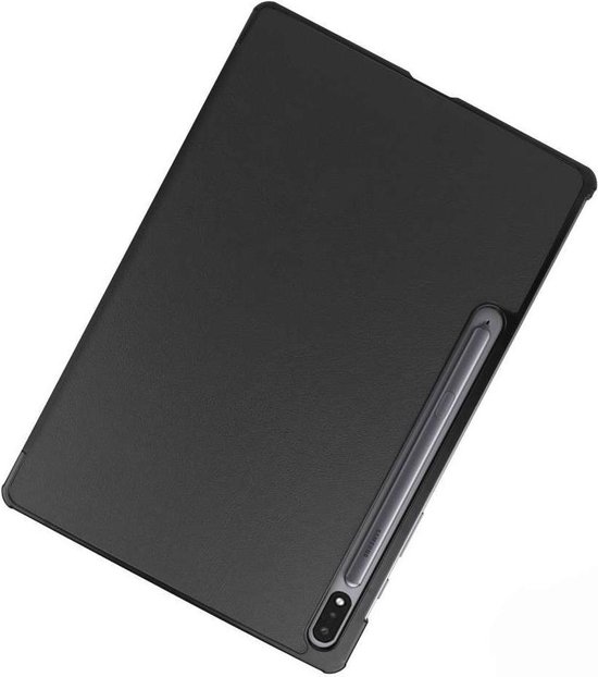 Just in Case Samsung Galaxy Tab S7 Plus Smart Tri-Fold Hoes - Zwart