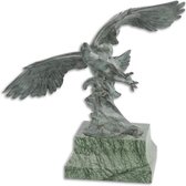 Beeld - Bronzen sculptuur - Adelaar in gevecht - 42,7 cm hoog