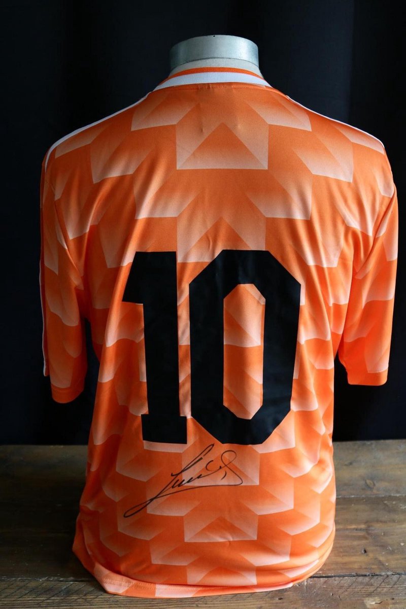 Ruud Gullit gesigneerd Nederland EK'88 shirt |