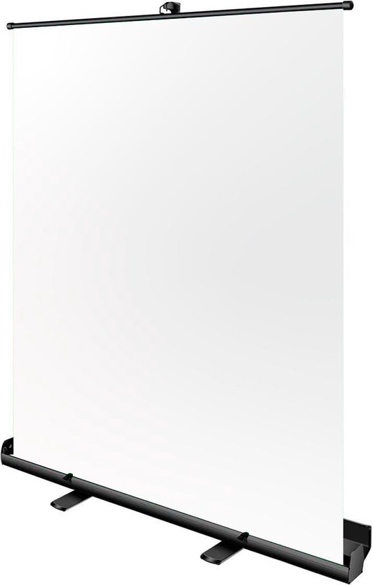 Bresser Opvouwbaar Achtergrondscherm - Wit - 150x200cm  -Incl. Inklapsyteem