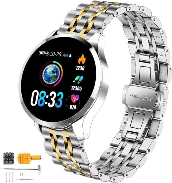 Smartwatch Belesy® BQ7PZiGo - Smartwatch Dames - Smartwatch Heren - Horloge  - | bol.com