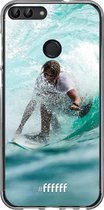 Huawei P Smart (2018) Hoesje Transparant TPU Case - Boy Surfing #ffffff