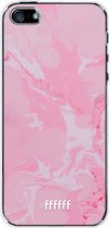 iPhone SE (2016) Hoesje Transparant TPU Case - Pink Sync #ffffff