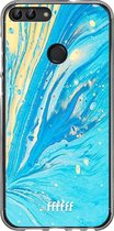 Huawei P Smart (2018) Hoesje Transparant TPU Case - Endless Azure #ffffff