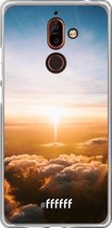 Nokia 7 Plus Hoesje Transparant TPU Case - Cloud Sunset #ffffff