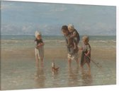 Kinderen der zee, Jozef Israëls - Foto op Canvas - 150 x 100 cm