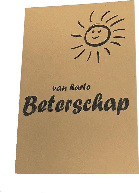 Bol Com Kraft Van Harte Beterschap Beterschapskaart Incl Envelop
