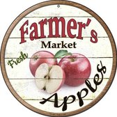 Wandbord - Farmer's Market Fresh Apples