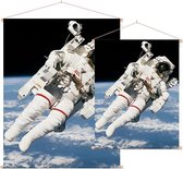 Bruce McCandless first spacewalk (ruimtevaart) - Foto op Textielposter - 90 x 120 cm