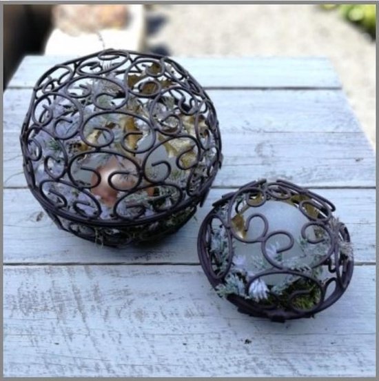 Set de 2 boules décoratives à remplir - idéal pour la composition florale |  bol