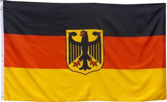 Weggelaten Creatie monster Trasal - vlag Duitsland- duitse vlag (met adelaar) 150x90cm | bol.com