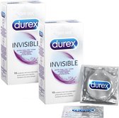 Durex Invisible Extra Dunne Condooms Met Extra Glijmiddel – 20 stuks Duo Pak
