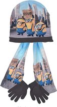 Minions - Winterset - Model "Minions in New York City" - Handschoenen, Muts & Sjaal - Grijs & Multi-kleur - 52 cm