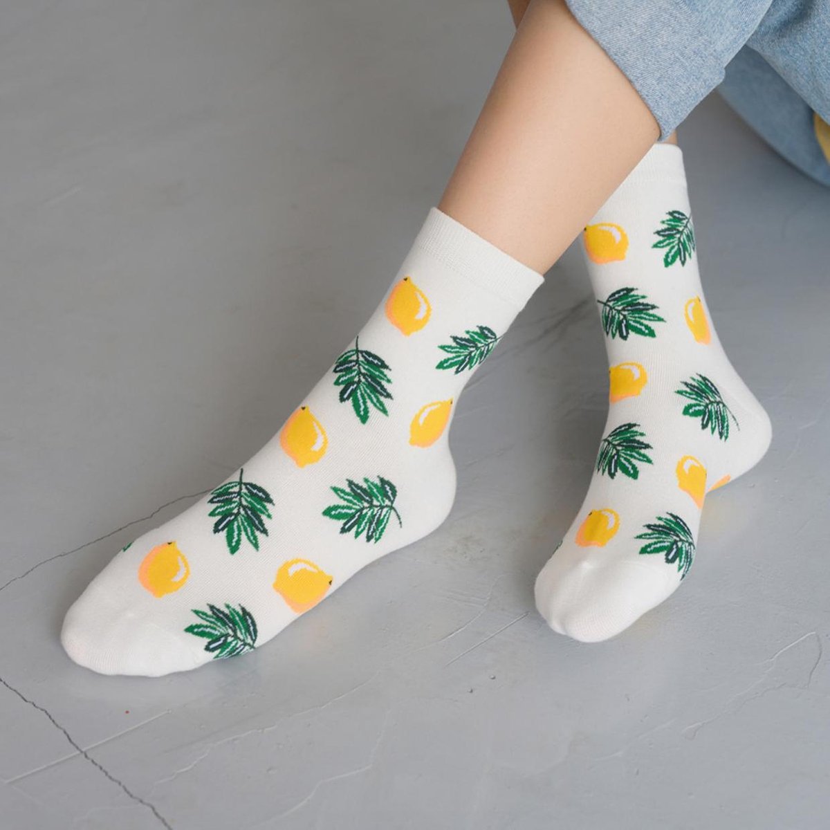Hiden | Sneaker sokken - Sokken Heren - Sokken Dames - Geschenkset Maat 36-40 | Lemon