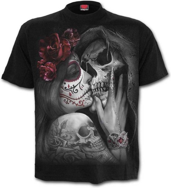 Spiral - DEAD KISS Heren T-shirt - S - Zwart