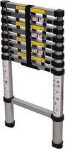 Silverline Telescopische ladder - 9 treeds - Werkhoogte 2.60m -