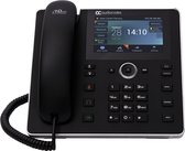 AudioCodes 450HD IP phone Black 8 lines TFT met uitbreiding.