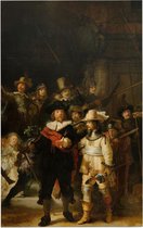 De Nachtwacht, Rembrandt van Rijn - Foto op Forex - 100 x 150 cm