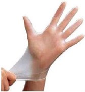 Handschoenen Wegwerp Vinyl - Latex vrij - ongepoederd - Wit - Maat L - 100 stuks