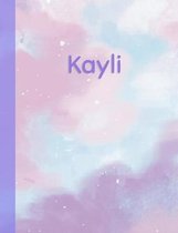 Kayli: Personalized Composition Notebook - College Ruled (Lined) Exercise Book for School Notes, Assignments, Homework, Essay
