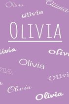 Olivia: Blank lined teen diary, 120 pages to write down your daily thoughts