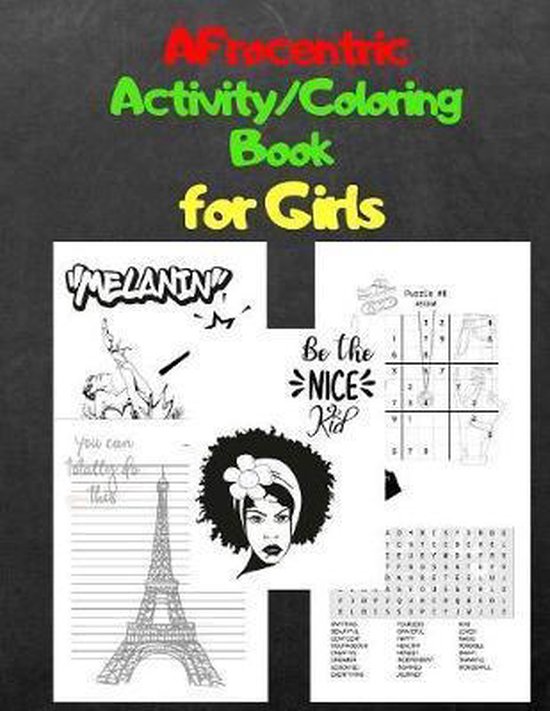 Afrocentric Activity/Coloring Book for Girls - cover