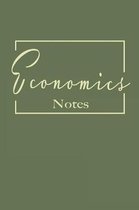 Economics notes: College ruled composition notebook. 6x9
